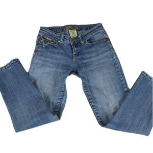 BUBBLEGUM American Flavour Y2K Mid Rise Straight Leg Jeans size 3/4